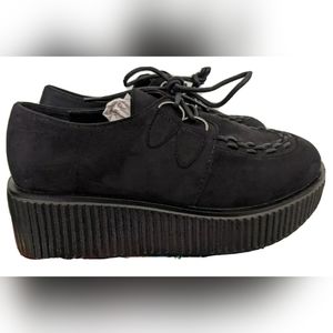 NEW VIVA Women’s Creepers Platform Shoes Black Size 5 (36)